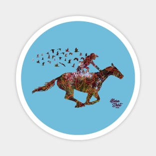 Barrel Horse Birds - Flying - Barn Shirt USA Magnet